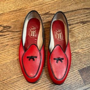 Belgian Loafers Midinette Lizard Calf NEW